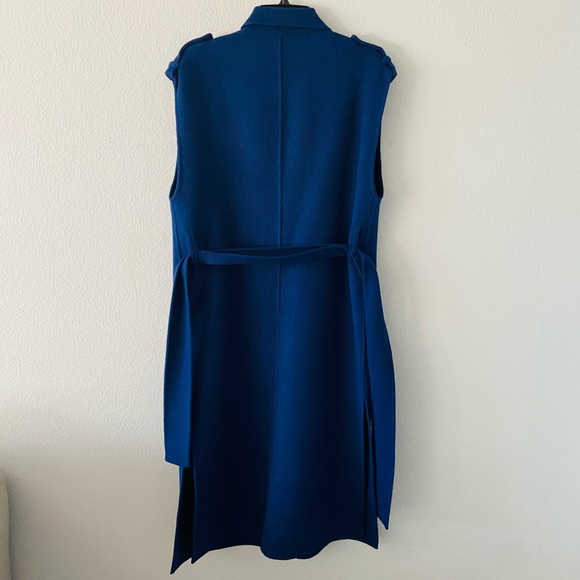 Sandro Paris Wool Belted Sleeveless Coat - Picture 3 of 8